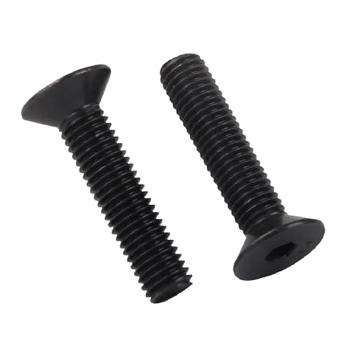 50 Stück M2 M2.5 Länge 3–35 mm 10.9 Grad Kohlenstoffstahl CSK Senkkopf Flach Sechskant Innensechskantschraube Bolzen(16mm,M2 50pcs) von oavhvchg