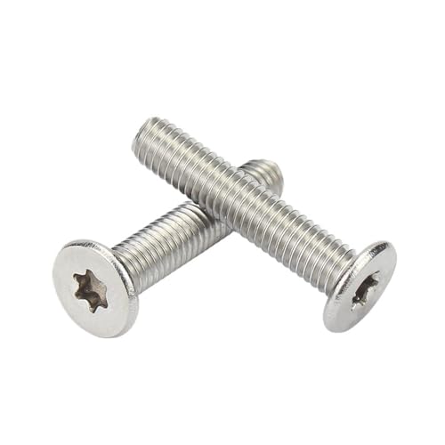 50 Stück M3 M4 304 Edelstahl CM Sechslappen Torx Ultradünne Super Low Flat Waferkopfschraube(50mm,(50PCS) M4) von oavhvchg