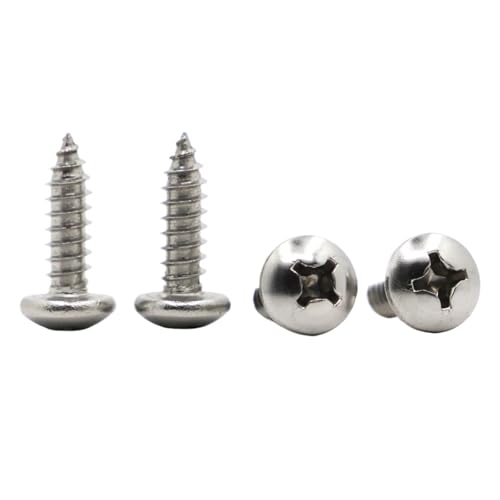 50 stücke M2 M2.2 M2.6 Kleine 304 Edelstahl Kreuz Pan Runde Kopf Selbstschneidende Schraube(10mm,M2.6 50pcs) von oavhvchg