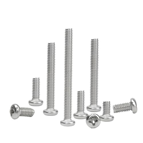 50 stücke M2 M2.5 Länge 3-30mm A2 304 Edelstahl Kreuz Runde Flachkopfschraube Bolzen Durchmesser(16mm,M2.5 (50Pcs)) von oavhvchg