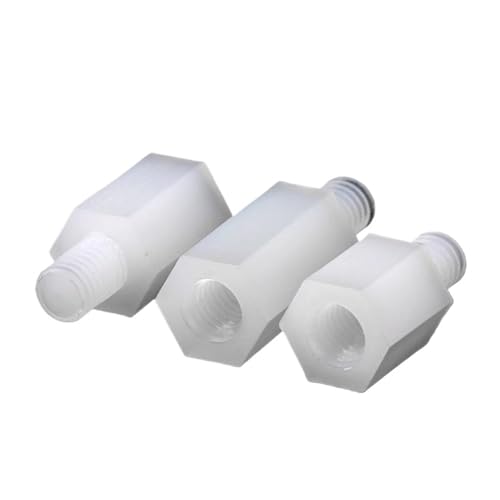 50 stücke M2 M2.5 Weiß Einzigen Kopf Hexagonal Nylon Isolation Post Unterstützung Post Spacer Post Schraube Stud(12mm,M2.5-50pcs) von oavhvchg