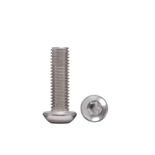 50 stücke M2.5 316 Edelstahl Sechs Lappen Innensechsrund Pan Rundkopf Torx Maschinensicherheitsschraube Bolzen(4mm) von oavhvchg