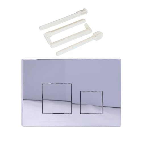 Dual-Flush-Betätigungsplatte for Toiletten UP300 UP720 UP320Toilet Tank Dual Flush-Platte Ersatz quadratische Drucktasten(BS-Chrome Plated) von oavhvchg