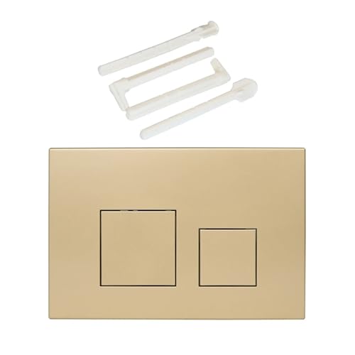 Dual-Flush-Betätigungsplatte for Toiletten UP300 UP720 UP320Toilet Tank Dual Flush-Platte Ersatz quadratische Drucktasten(BS-Matt Gold) von oavhvchg
