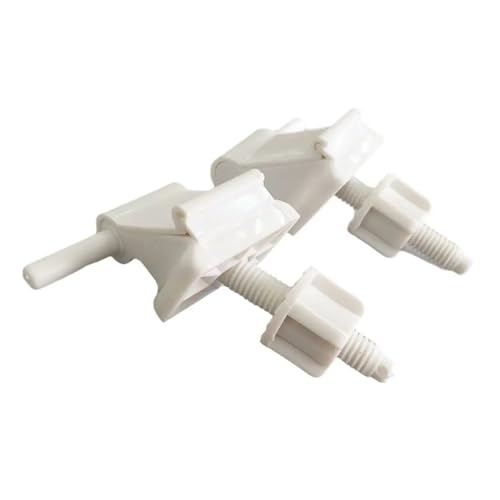 Toilettensitzscharnier Kunststoff-Befestigungsschrauben Muttern Toilettendeckelschrauben Mutter Toilettendeckelschraube Toilettensitzscharniere(White) von oavhvchg