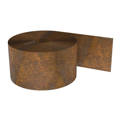 objbhuely Garteneinfassung – Beeteinfassung – 100 m Metallzaun, dekorative Barriere für Garten, Wege, Terrasse, Hof, Landschaft, Hinterhof, Outdoor von objbhuely