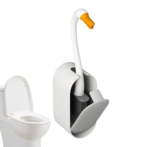 objbhuely Wand-Toilettenbürste, Reise-Toilettenbürste, Schwanen-Design, platzsparender Schrubber, integrierter Reinigungsflüssigkeitshalter für Badewanne, Boden, Waschbecken, Ziegel, Badezimmer objbhuely Wand-Toilettenbürste, Reise-Toilettenbürste, Schwanen-Design, platzsparender Schrubber, integrierter Reinigungsflüssigkeitshalter für Badewanne, Boden, Waschbecken, Ziegel, Badezimmer von objbhuely