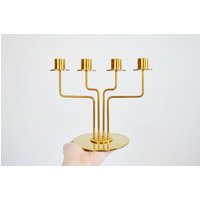 1990Er Modernist Kerzenständer Aus Messing von objectsfondly