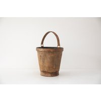 Papierkorb Aus Leder, Deutschland 1950Er Jahre von objekte