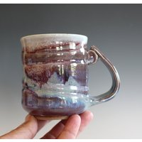 11 Unzen Kaffeetasse Keramik, Einzigartige Kaffeetasse, Keramiktasse, Handgetöpferte Tasse, Steinguttasse, Rad Geworfene Keramiktasse von ocpottery