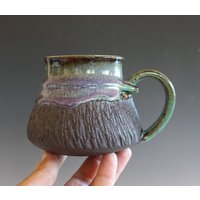13 Oz Geschnitzte Tasse | Handgemachte Keramik Kaffeetasse |Keramik-Tasse |steingut-Tasse Einzigartige von ocpottery