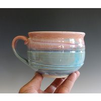Cappuccino-Tasse, 22 Oz, Keramik-Kaffee-Tasse, Handgemachte Keramik-Suppenschüssel, Keramik-steinzeug-Tasse, Einzigartige Kaffeetasse von ocpottery