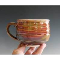 Cappuccino Tasse, 60 Unzen, Keramik Kaffeetasse, Handgemachte Steinzeug Einzigartige Kaffeetasse von ocpottery