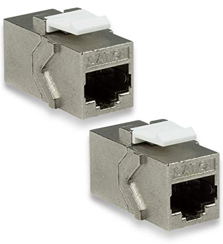 odedo 2X Keystone CAT 6A RJ 45 LAN Kupplung Netzwerk Verbinder 2x RJ45 Buchse STP 14.6mm odedo 2X Keystone CAT 6A RJ 45 LAN Kupplung Netzwerk Verbinder 2x RJ45 Buchse STP 14.6mm von odedo