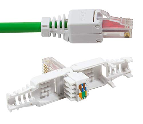 odedo 2er Pack Crimpstecker werkzeugfrei CAT 6 UTP RJ45 Netzwerkstecker Steckverbinder Crimp Stecker für Patchkabel, Verlegekabel bis 6.3mm AWG 23-26 werkzeugfreie Montage odedo 2er Pack Crimpstecker werkzeugfrei CAT 6 UTP RJ45 Netzwerkstecker Steckverbinder Crimp Stecker für Patchkabel, Verlegekabel bis 6.3mm AWG 23-26 werkzeugfreie Montage von odedo