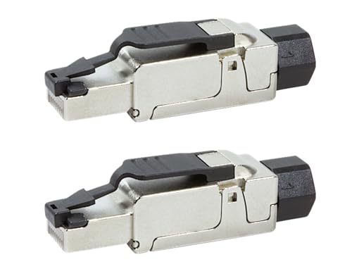 odedo 2x CAT 6A & 7 RJ45 Crimp Stecker Netzwerkstecker feldkonfektionierbar bis 10 Gigabit für Verlegekabel Netzwerkkabel, werkzeugfreie Montage mit Zugentlastung, Crimpstecker Cat7 odedo 2x CAT 6A & 7 RJ45 Crimp Stecker Netzwerkstecker feldkonfektionierbar bis 10 Gigabit für Verlegekabel Netzwerkkabel, werkzeugfreie Montage mit Zugentlastung, Crimpstecker Cat7 von odedo