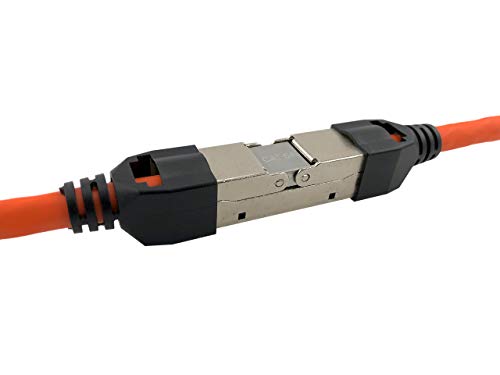 odedo CAT 6A / 7 feldkonfektionierbarer Kabelverbinder STP 10GE geschirmt, slim schlanke Version, werkzeugfreie Montage AWG 22-26 werkzeugfreies Verbindungsmodul Patchkabel Verlegekabel, Cat7 odedo CAT 6A / 7 feldkonfektionierbarer Kabelverbinder STP 10GE geschirmt, slim schlanke Version, werkzeugfreie Montage AWG 22-26 werkzeugfreies Verbindungsmodul Patchkabel Verlegekabel, Cat7 von odedo