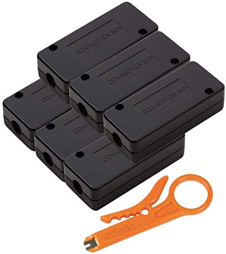 odedo Set LSA CAT7 Verbindungsmodul inkl. Auflegewerkzeug Cat 6 A, Cat7 Verbinder zum Reparieren Verlängern von Netzwerkkabel und Verlegekabeln (6) von odedo