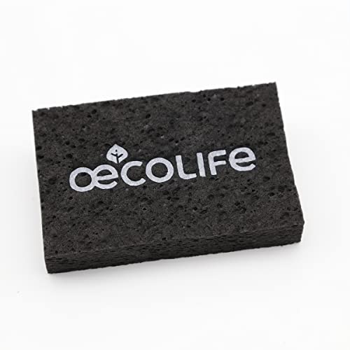 oecolife Pop-Up Schwamm, aus 100% Zellulose, extrem saugfähig und langlebig, biologisch abbaubar, bis 60° waschbar, perfekt zum Spülen in der Küche von œcolife