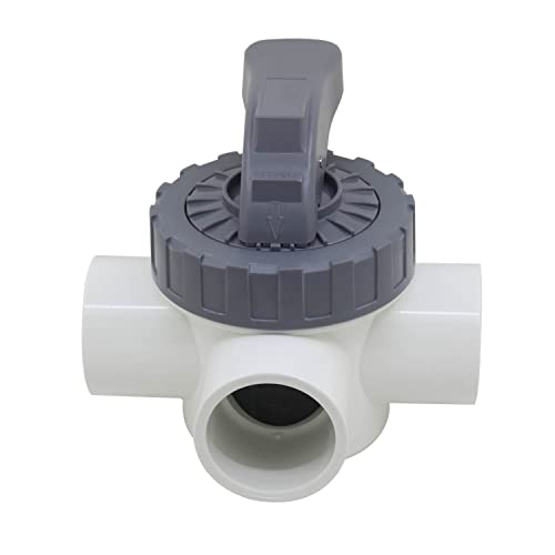 3 wege zylinderhahn dreiwegeventil pool poolventile 50 63mm umschaltventil absperrhahn pvc kugelhahn sperrventil poolkugelhahn von OemClima