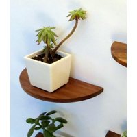 10-Zoll Halbrundes Schwebendes Regal von offcutstudio