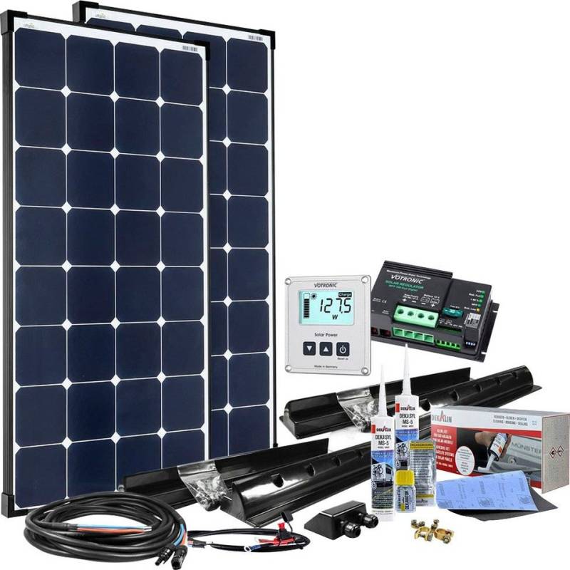 offgridtec Solaranlage 240W 12V MPPT Premium XL Wohnmobil Komplettset EBL-Option, 120 W, Monokristallin, (Set), High-End Solarmodul von offgridtec
