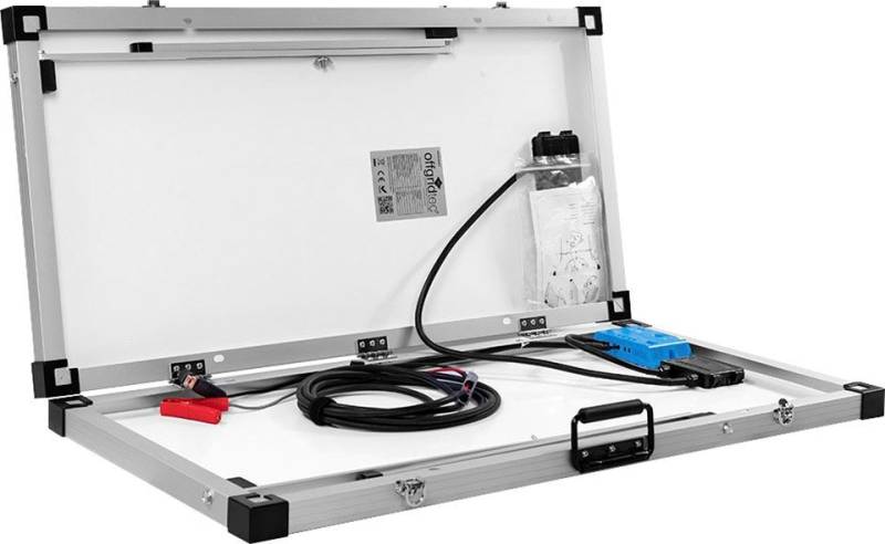 offgridtec Solarmodul BMS200 Solarkoffer 200W 12V, 200 W, Monokristallin, robust und wasserabweisendes Polyamid-Gewebe von offgridtec