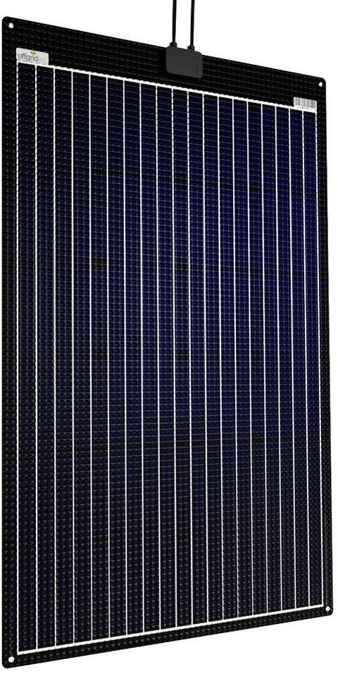 offgridtec Solarmodul ETFE-AL 160W V2 semi-flexibles 18V Solarpanel, 160 W, Monokristallin, ETFE-Front von offgridtec