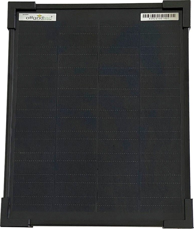 offgridtec Solarmodul OLP 10W Solarpanel 12V Schindeltechnologie PERC, 10 W, Monokristallin, innovative PERC-Technologie von offgridtec