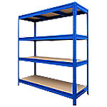 Office Marsahl Weitspannregal 4 Böden Blau 1770 x 1600 x 600 mm von office marshal