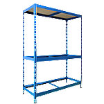 Office Marshal Reifenregal Blau 2 Fächer, 1 Boden 1800 x 1300 x 500 mm von office marshal