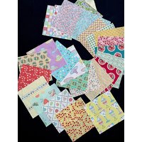 42 Frühling Rot Gelb Grün Lila Vorgeschnittene Quilt Block Quadrate, Eiscreme, Blumen Kirschen, Obst, Bunt Diy Patchwork Top von ohSEWcuddly