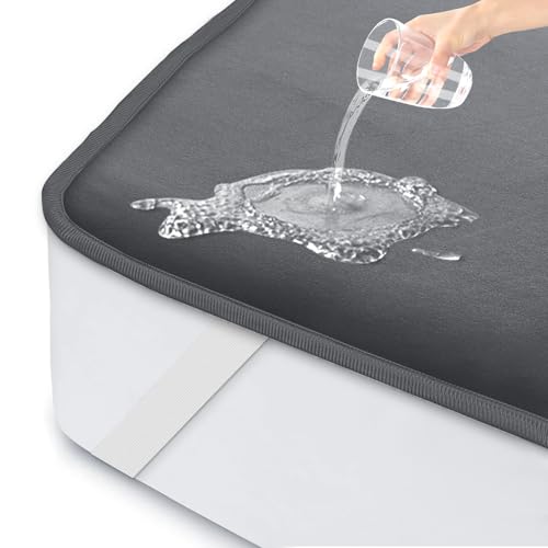ohano Matratzenschoner 90 x 200 cm wasserdicht Inkontinenzunterlage waschbar, Matratzenschutz wasserdicht, Matratzenüberzüge, Inkontinenz Bettunterlage,wasserdichte Matratzenauflage-Dunkelgrau ohano Matratzenschoner 90 x 200 cm wasserdicht Inkontinenzunterlage waschbar, Matratzenschutz wasserdicht, Matratzenüberzüge, Inkontinenz Bettunterlage,wasserdichte Matratzenauflage-Dunkelgrau von ohano