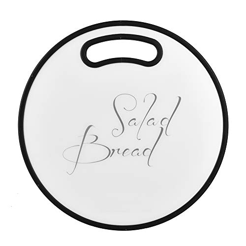 30 Cm Schneidebrett Kunststoff Rund Servierbrett Frühstücksbrett, Küchenbrett Rutschfest, Frühstücksbrettchen Schneidebretter Spülmaschinenfest, Für Obst/Gemüse/Fleisch von ohcoolstule