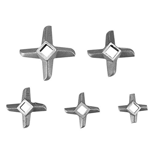 ohcoolstule Kreuzförmiger Professioneller Edelstahl Küche Lebensmittel Fleischwolf Klinge Fleischwölfe Messer Cutter Ersatz für Mühlen(10mm) von ohcoolstule