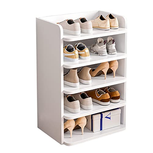 ohfruit Schuhregal Organizer Passend für 8 bis 10 Paar Schuhe Wohnmöbel Schnelle Montage mit Installationswerkzeugen Regal Organizer Ideal für Bachelor Pad (Weiß) von ohfruit