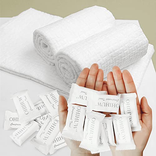 Disposable Towel Thicker Style Magic Compressed Towel Large Size Coin Tissue Portable Washcloth Reusable for Travel Camping Hiking Outdoor Sports Beauty Salon von ohihuw