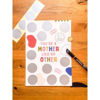 Besonderes Geschenk Für Mama Zu Muttertag Geburtstag - Kalender Mit 12 Feldern Zum Frei Rubbeln in A4 von ohmilavie