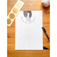 Besonderes Geschenk Für Papa Zu Vatertag Geburtstag - Kalender Mit 12 Feldern Zum Frei Rubbeln in A4 von ohmilavie