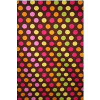 Braune Dot Partei Flanell Kissenbezug von ohmystarsproductions