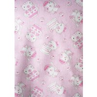 Kätzchen-Tea-Party-Flanell-Kissenbezug von ohmystarsproductions