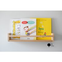 Kinderzimmer Bücherregal, Bücherregal Aus Holz, Buchleiste, Kinderzimmer, Regal, Eichenholz von ohmywoodshop