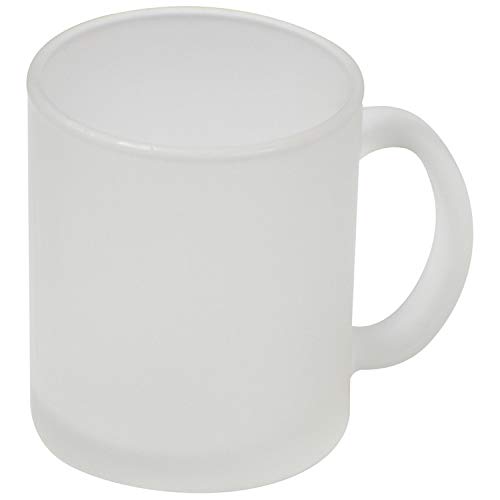 6x Kaffeetasse aus Glas / Fassungsvermögen: 300 ml / Farbe: transluzent weiß von ohne Markenname