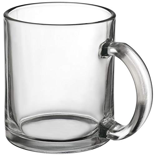 6x Kaffeetasse aus Glas / Fassungsvermögen: 300 ml / Farbe: transparent klar von ohne Markenname