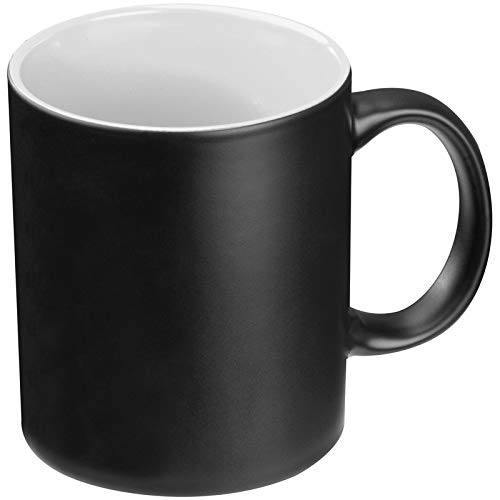 ohne Markenname Porzellantasse / Kaffee- / Espresso-Tasse / Fassungsvermögen: 300 ml / Schwarz-Weiß von ohne Markenname