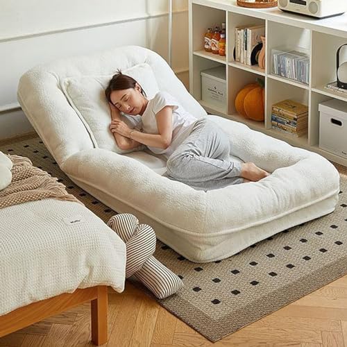 oiakus Klappbares Schlafsofa, weiche, Bequeme umwandelbare Futon-Couch, Schlafsessel mit 5 verstellbaren Rückenlehnen, für Wohnzimmer, Schlafsaal, Gästenutzung, 185 x 95 cm von oiakus