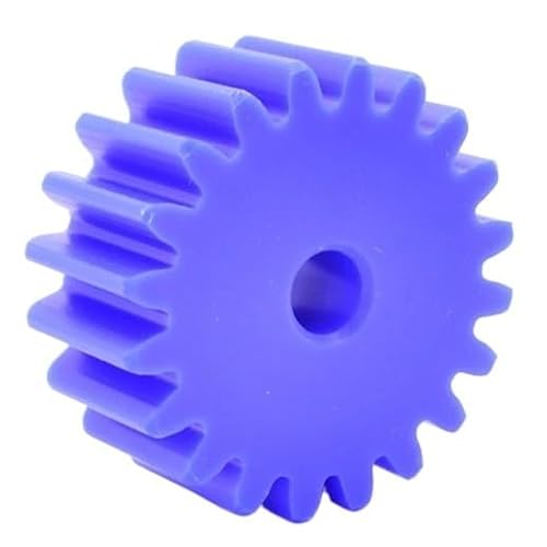 1 Stück 12T-27T 2M Blaues Nylon-Stirnrad 12 13 14 15 16 17 18 19 20 21 22 23 24 25 26 27 Zähne Flache zylindrische Antriebsräder(18 Teeth (OD 40mm)) von oipwtfbq