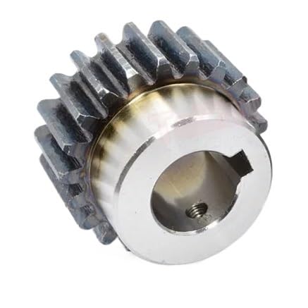 1 stück 2M 15 16 17 18 19 Zähne 45# Stahl 2 Modul Motor Getriebe Mit Schritt Keilnut Bohrung 12 14 15 16 17-25mm(15mm (keyway 5),17T) von oipwtfbq