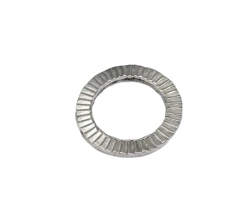 oipwtfbq 1/5/10 Stück M3 M4 M5 M6 M8 - M36 304 Edelstahl Doppelstock-Selbstsichernde Unterlegscheibe Keilverriegelung Lose stoßfeste Dichtung(Size:M6 10pcs) von oipwtfbq