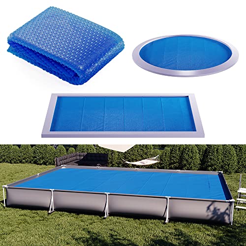 ok-living Solarfolie 800x500cm für eckige Pools, robuste 400µ My Solarplane blau von ok-living